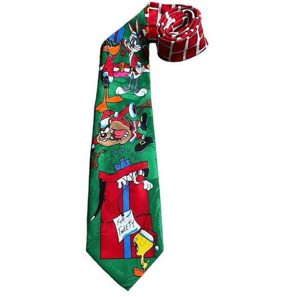 Looney Toons Christmas Tie - Picture 3 of 7